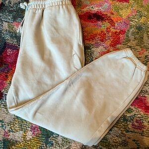 Cream Jogger Pants
